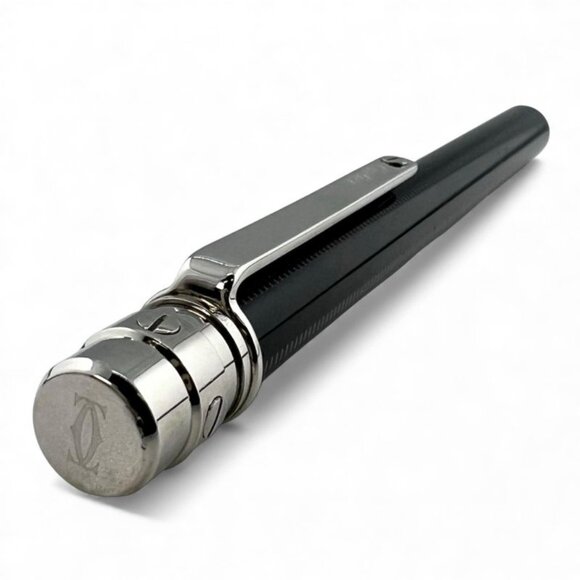 Cartier Santos de Cartier Twist Ballpoint Pen Black Silver Made main image 7